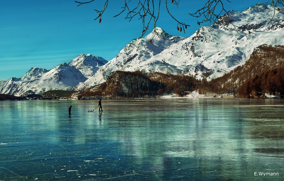 Silsersee, Graubünden und Schwarzeis - Elena Wymann