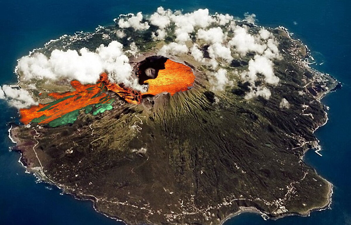 Извержение вулкана - irina Schwarzer 