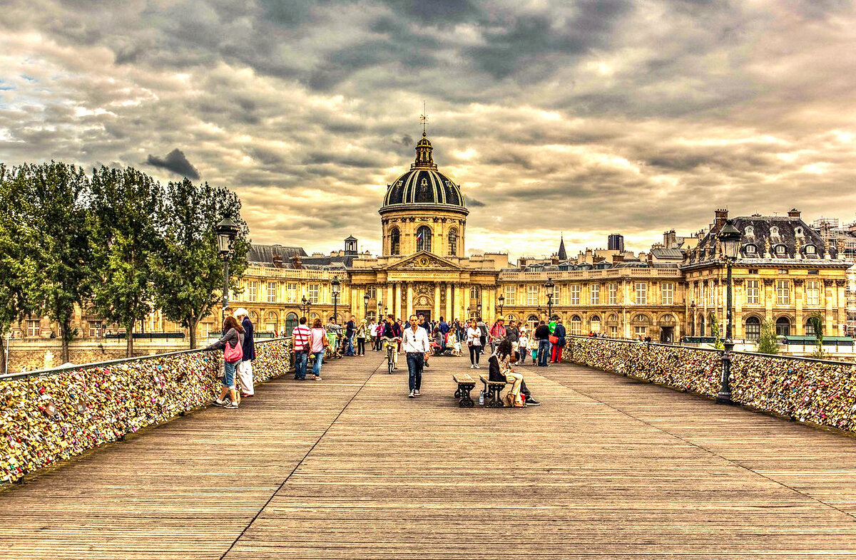 Pont des Arts (Мост искусств, мост влюблённых с тысячью замков) - Eldar Baykiev