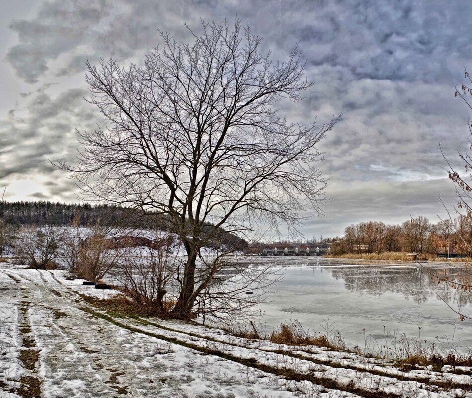 зимний пейзаж - юрий иванов 