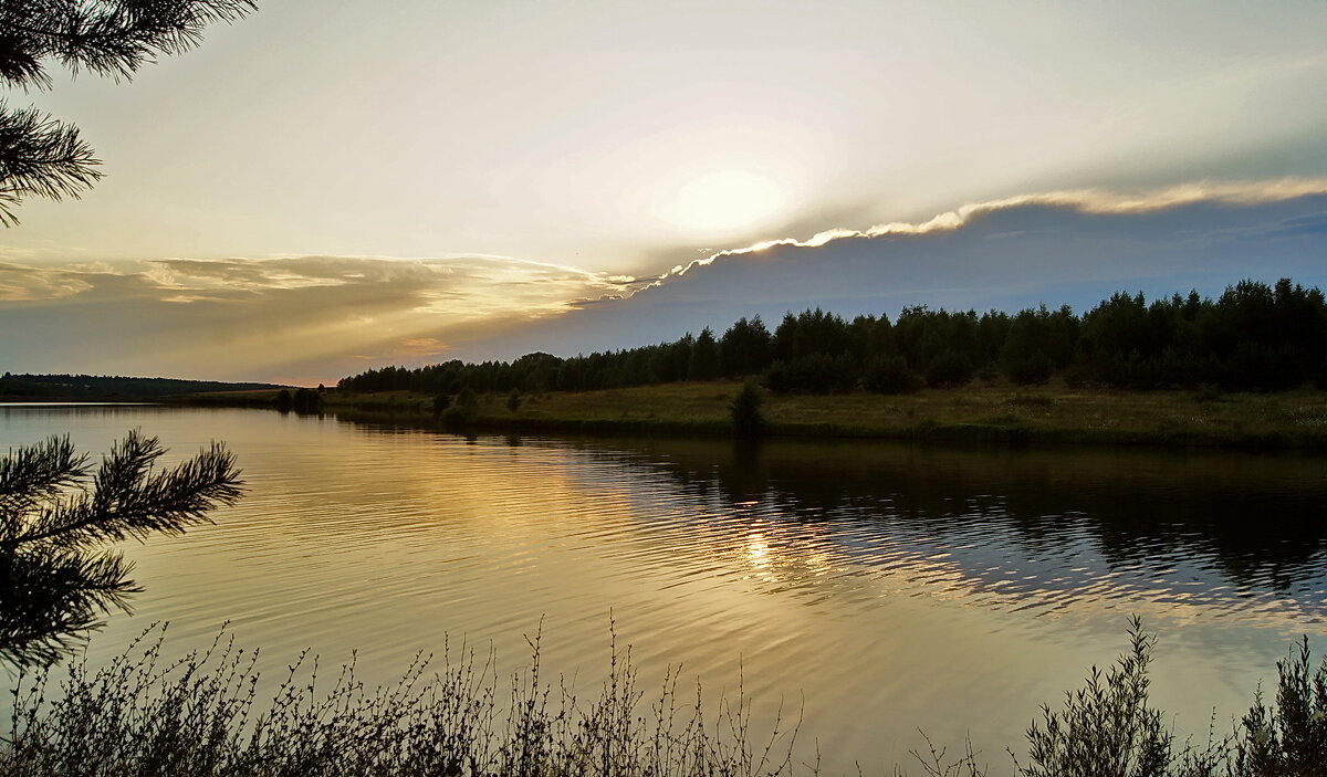 Закат на озере "Сахарное" - Елена Кирьянова
