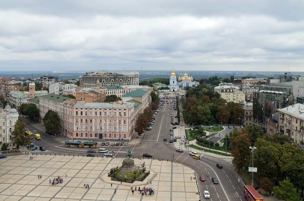 Киев, вид на город с колокольни Софийского собора. - Татьяна Бральнина
