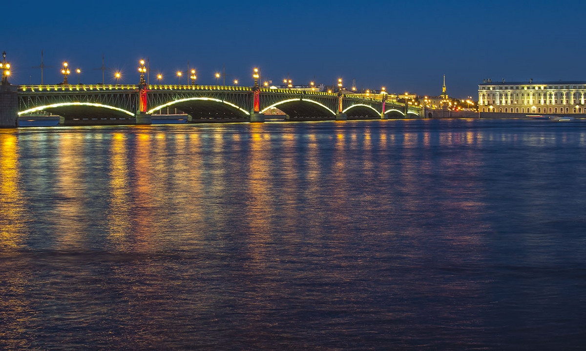 Троицкий мост в огнях - Valerii Ivanov