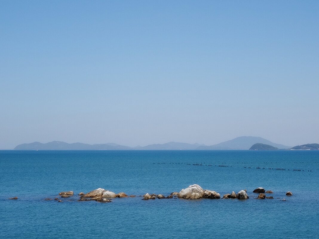 Синие воды воды бухты Карацу Япония - wea *