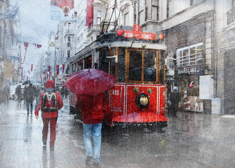 Красный трамвай в Стамбуле... - Liliya 