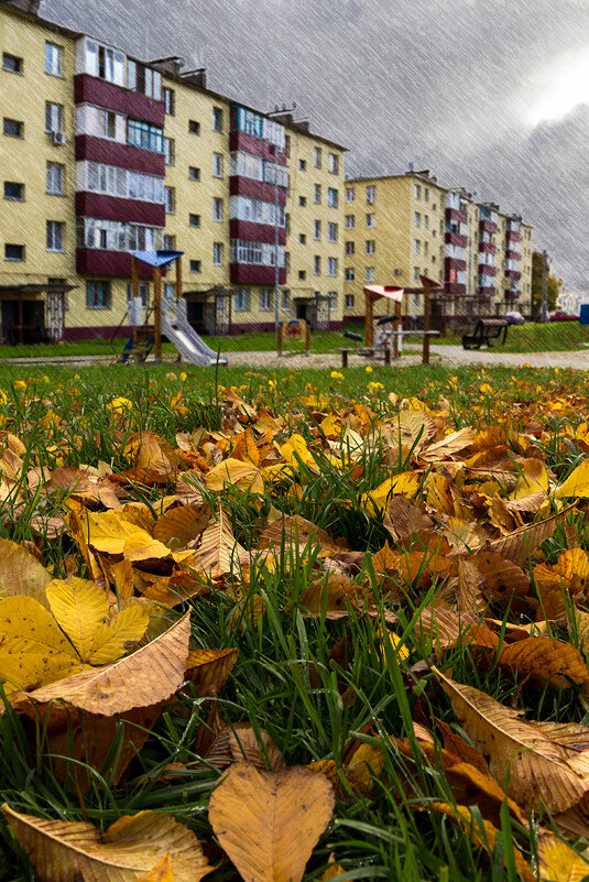 Осень во дворе. - Victor Nikonenko