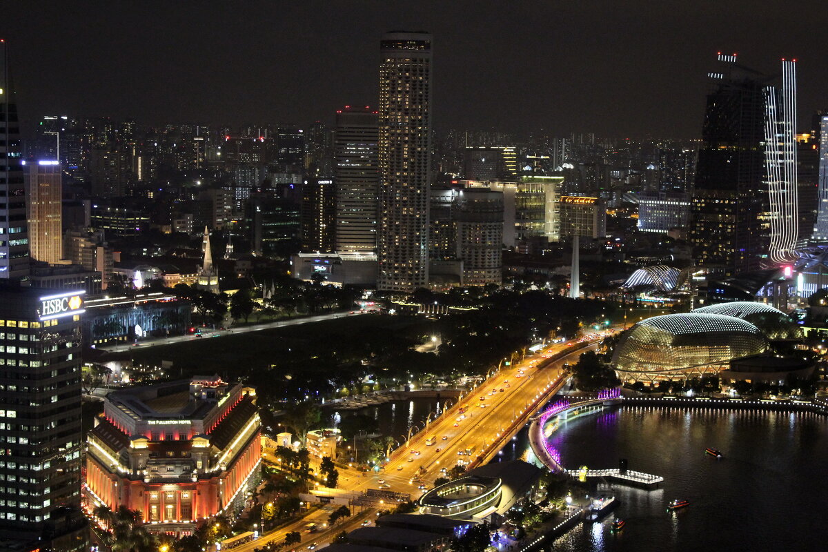 Ночной Сингапур. - Нина Сироткина 