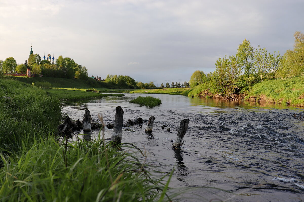 Старая мельничная плотина на реке Тезе, возле Гориц. - Сергей Пиголкин