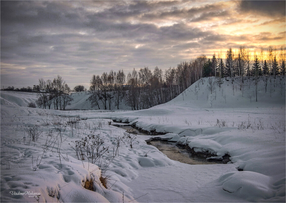 Река Кручина зимой