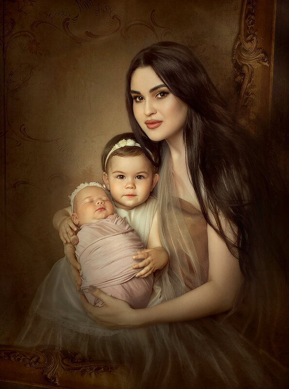 Мадонна с детьми - Дина Агеева