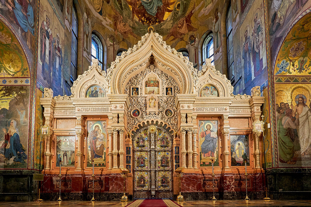 Иконостас собора Спаса на крови в Санкт-Петербурге - юрий затонов