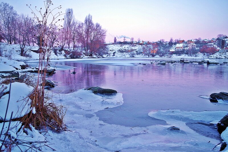 зимний пейзаж - юрий иванов 