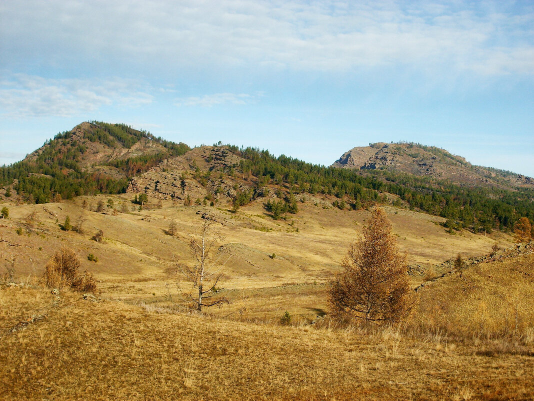 Скалистые холмы в предгорье Кузнецкого Алатау - Максим Ахпашев
