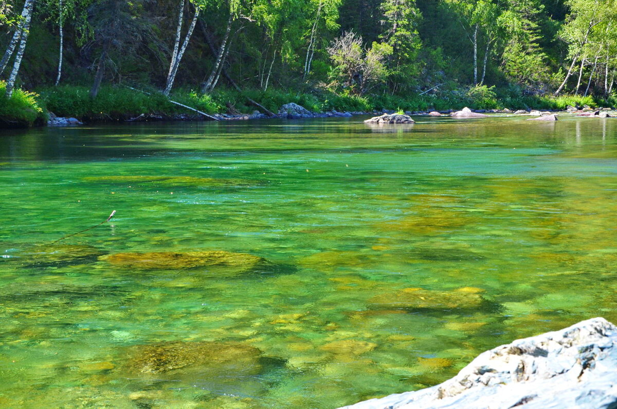 Изумрудная вода реки Кумир - Галина 