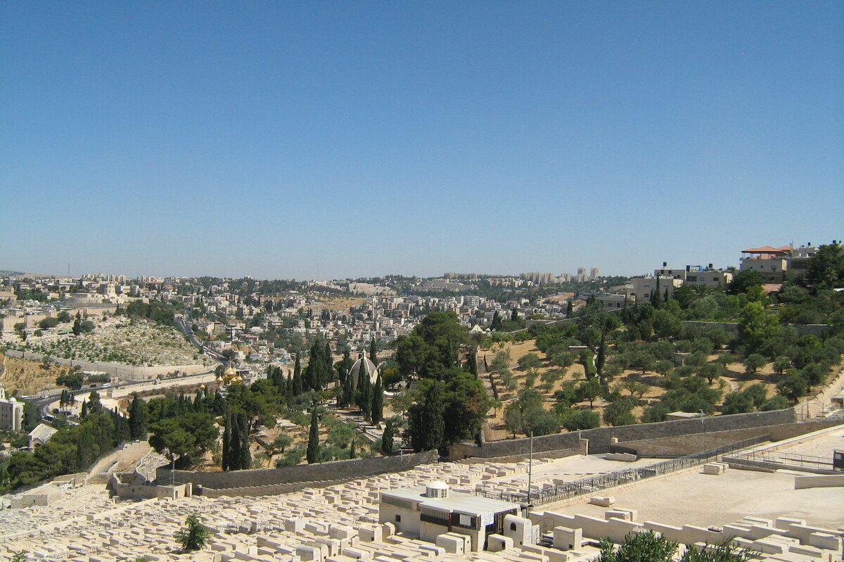 Панорама  Масличной горы. Иерусалим - Гала 