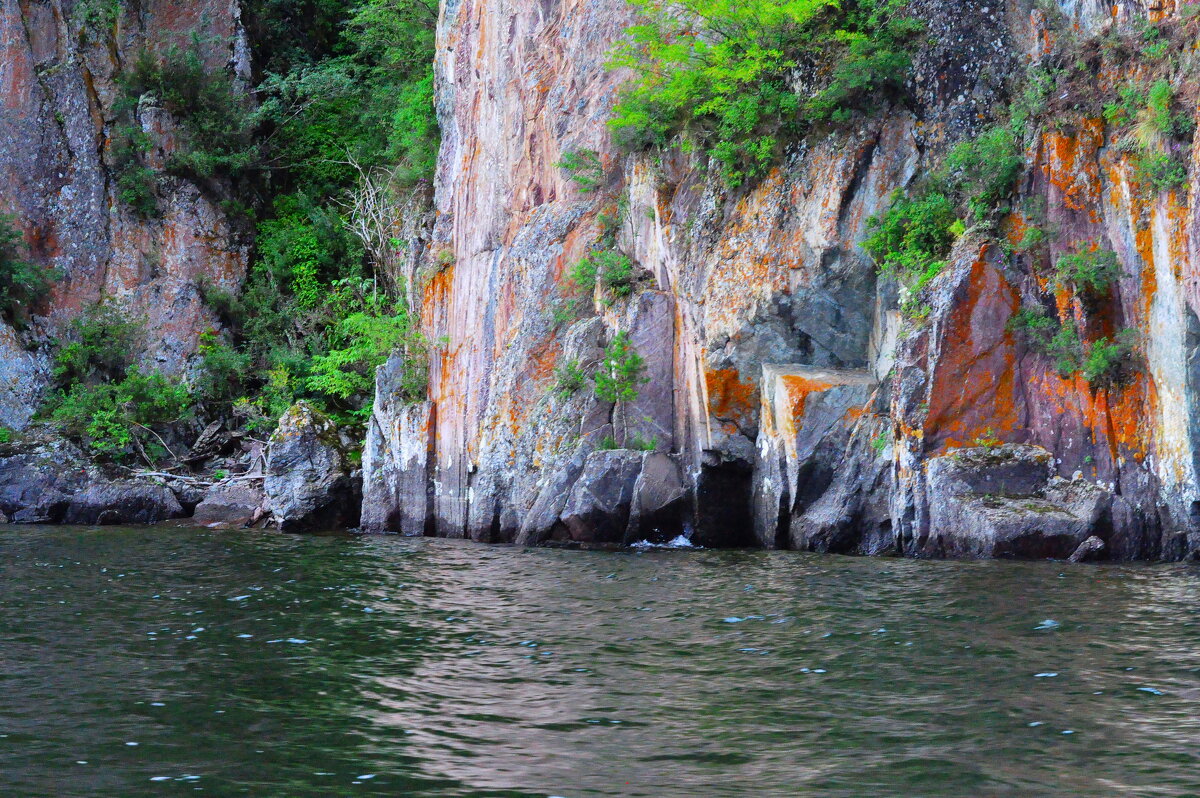 Скалы на острове озера Телецкого. - Штрек Надежда 