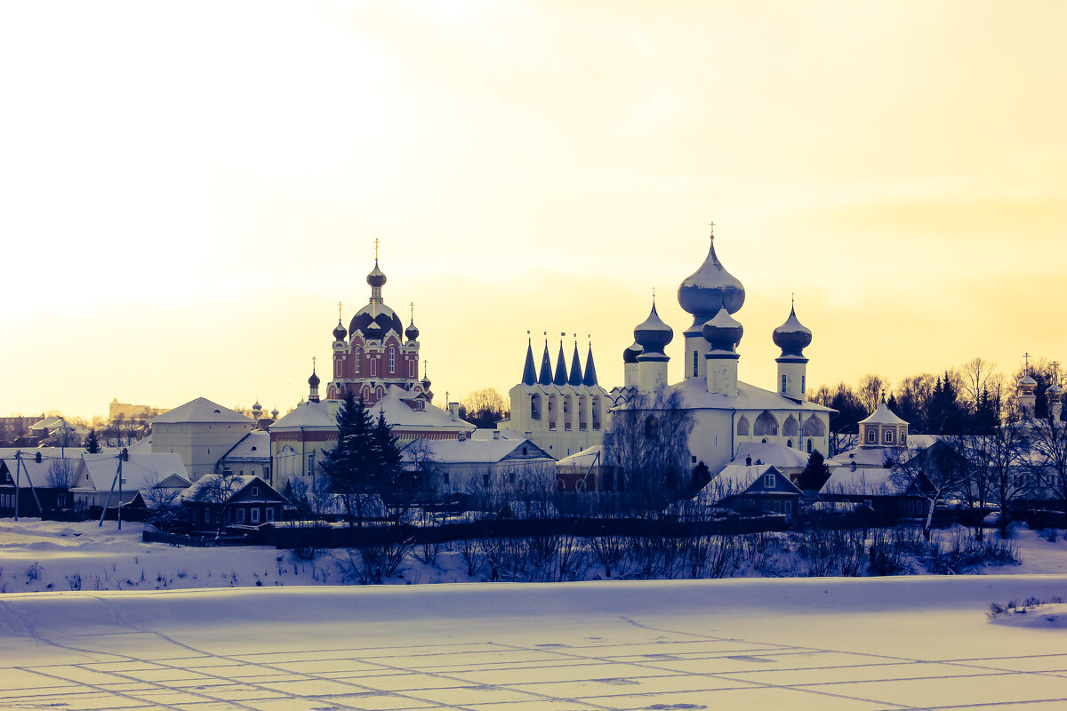 Зимний вид на монастырь - Сергей Кочнев