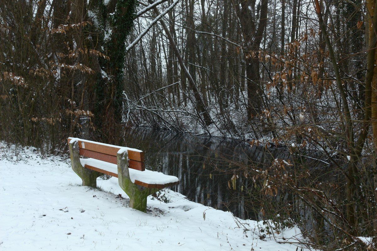 У речки скамейка покрылась снежком - Юрий. Шмаков