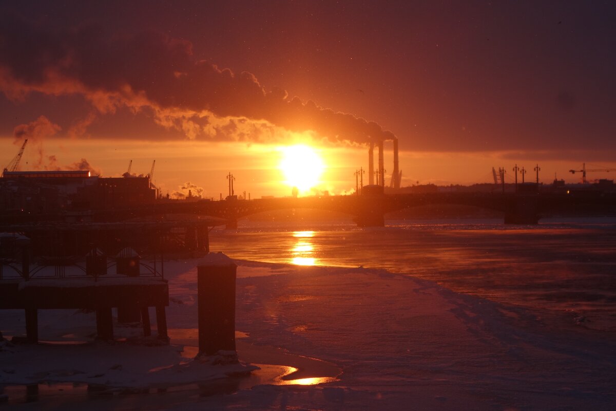 зимний закат в Петербурге - Елена 