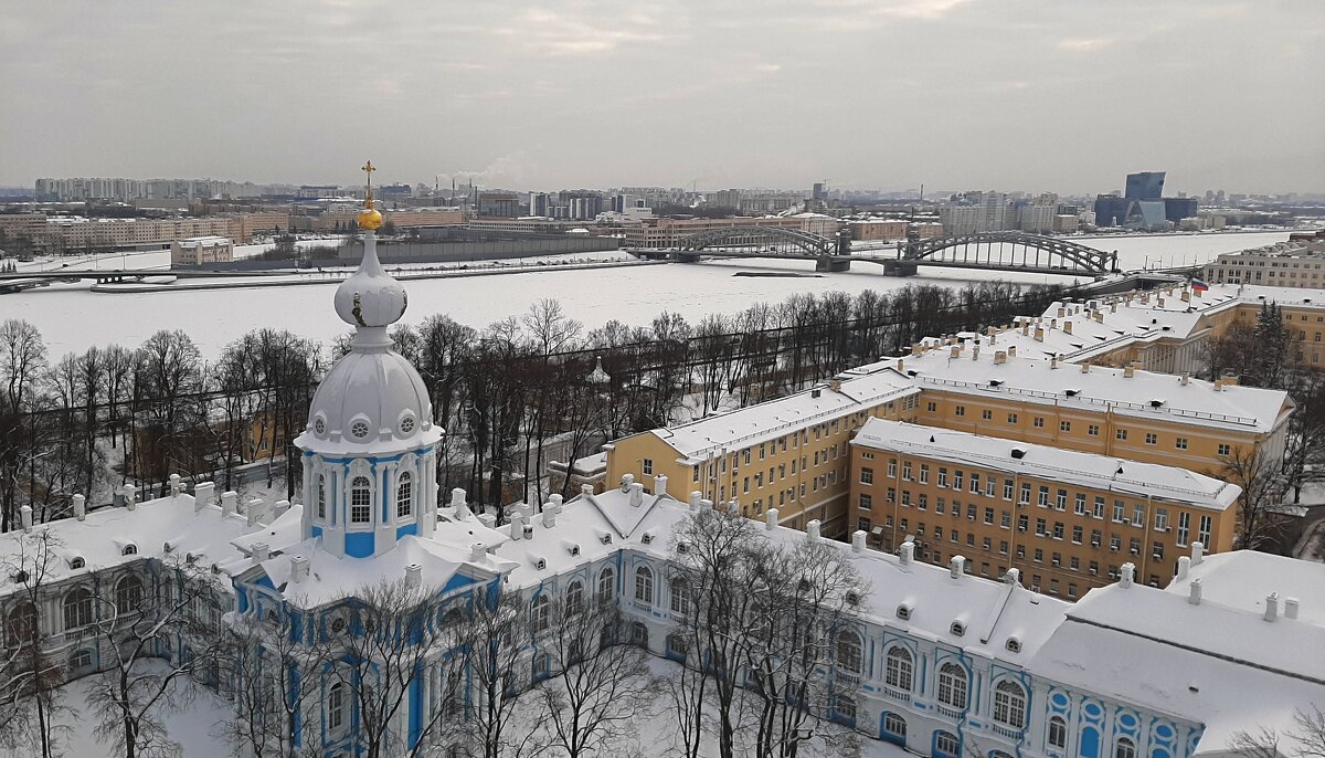 Вид со смотровой площадки звонницы Смольного собора - Елена Павлова (Смолова)