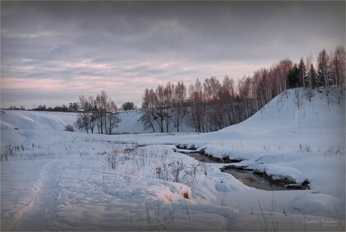 "Тонкий морозный вечер"© - Владимир Макаров