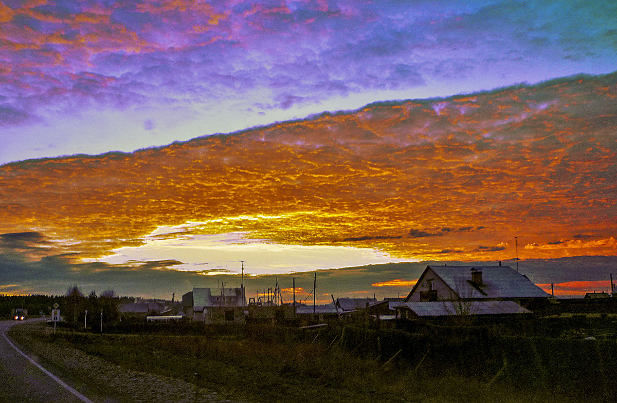 Закат над Минусинском - юрий Амосов
