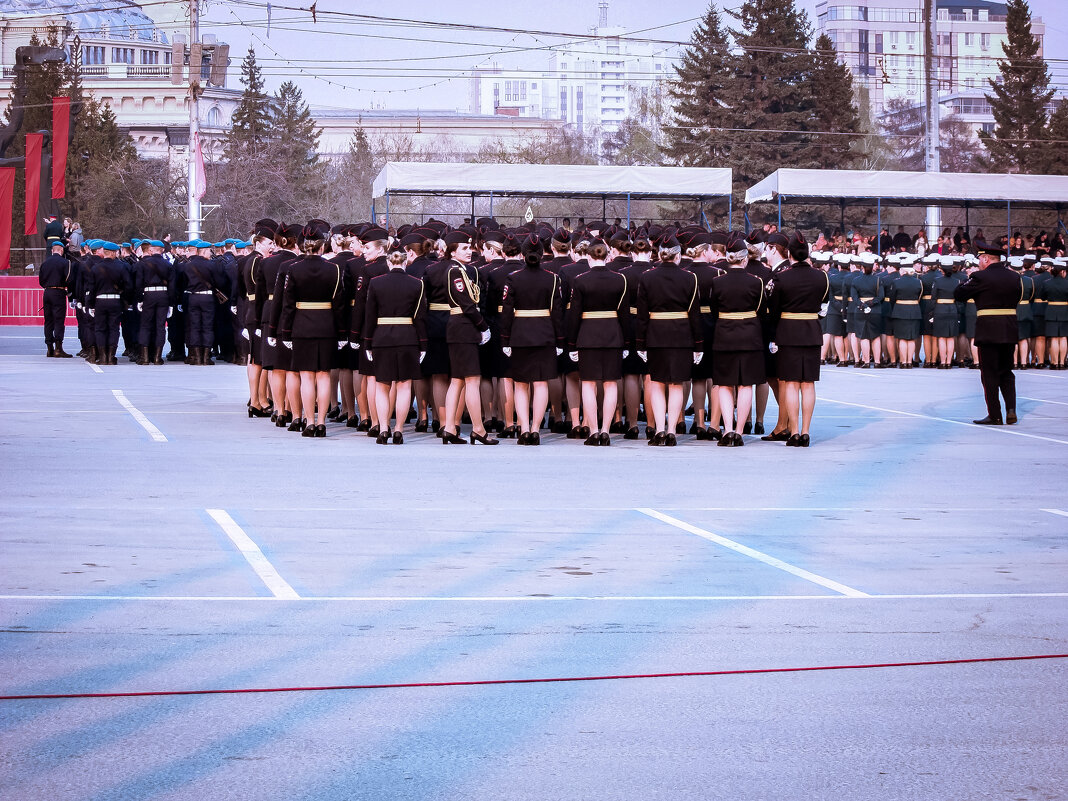 Репетиция парада Победы. Новосибирск, 7 мая - Елена Берсенёва