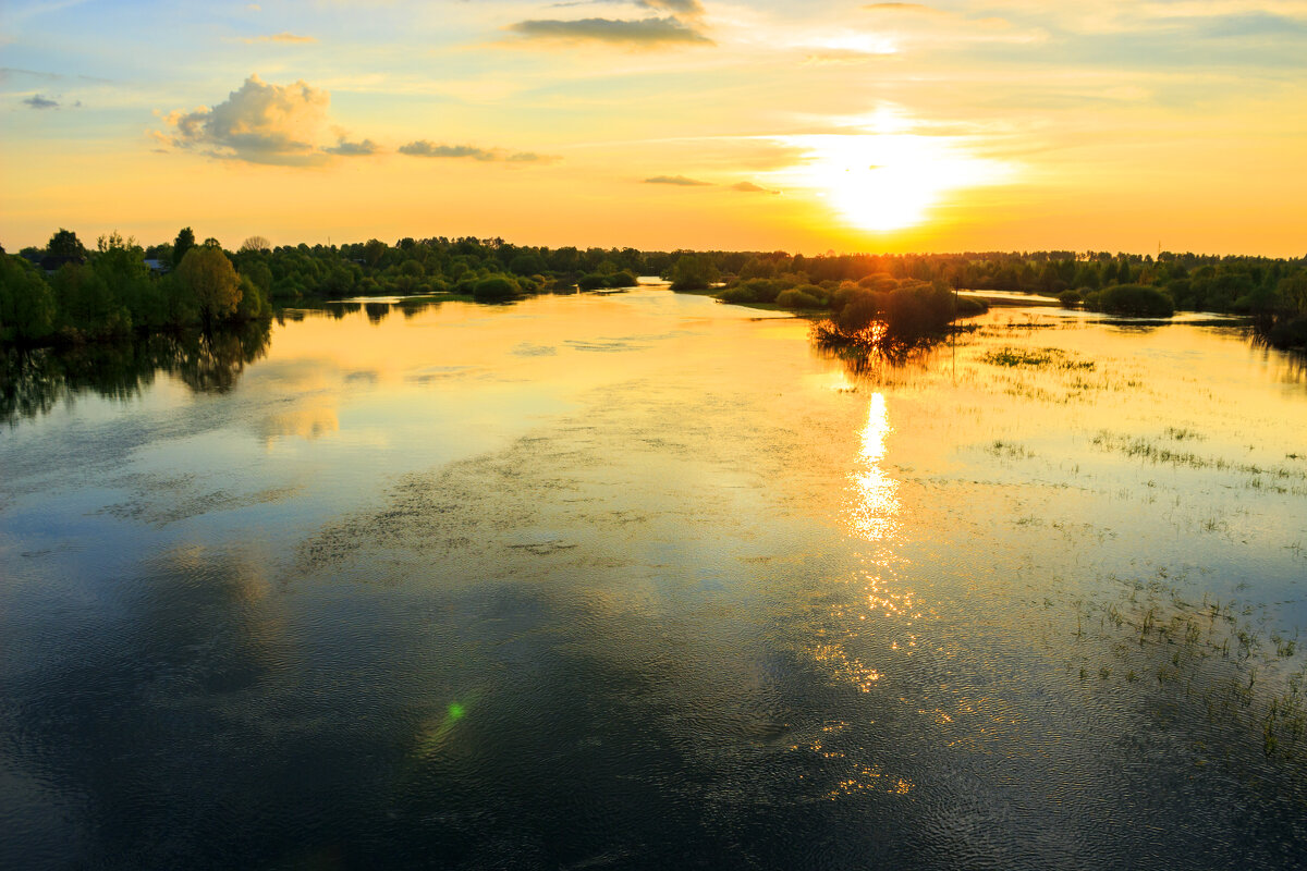 Закат над рекой - оксана 