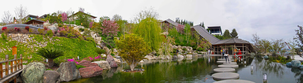 Японский сад «Шесть чувств». Панорама - AZ east3