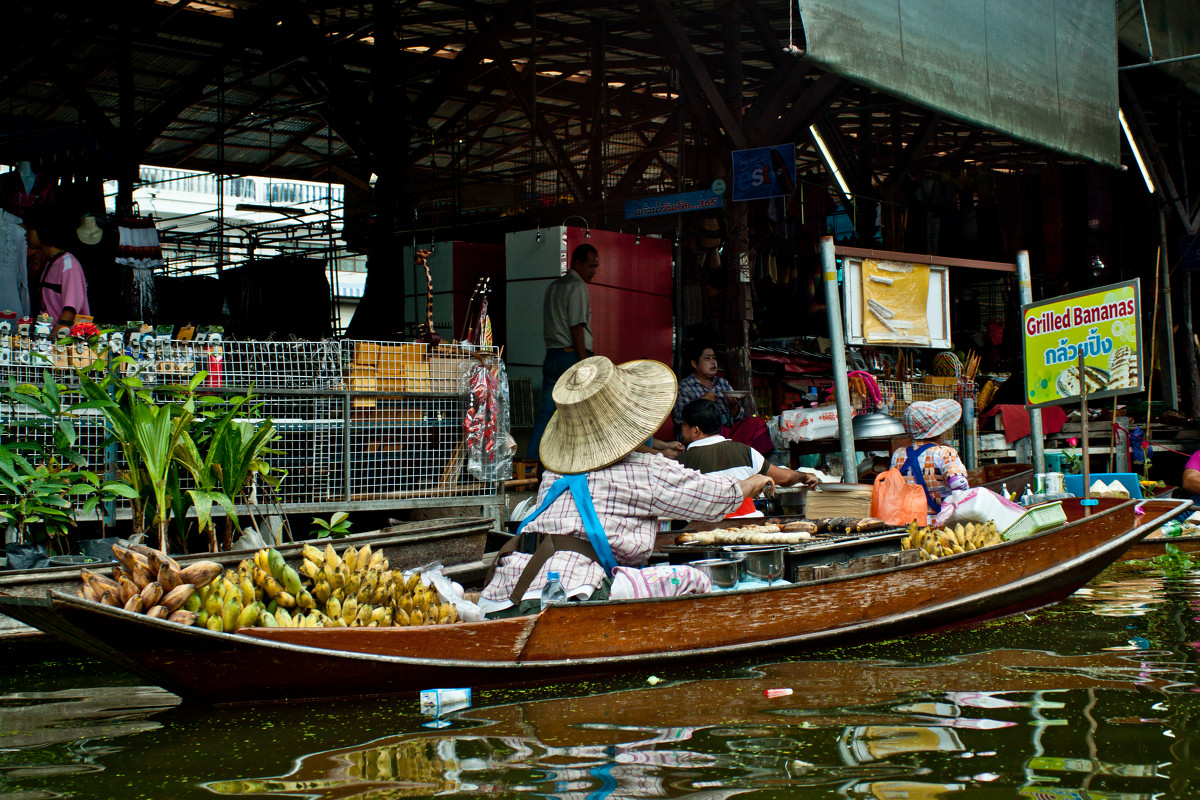 плавучий рынок на реке Квай - Katrin Anchutina