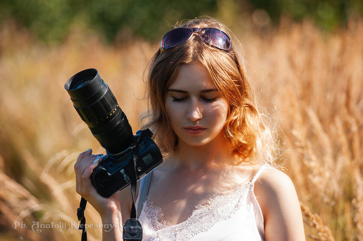 Портрет девушки. (Снято на Nikon d40 и объектив Nikon 55-200mm  f4-5.6) - Анатолий Клепешнёв