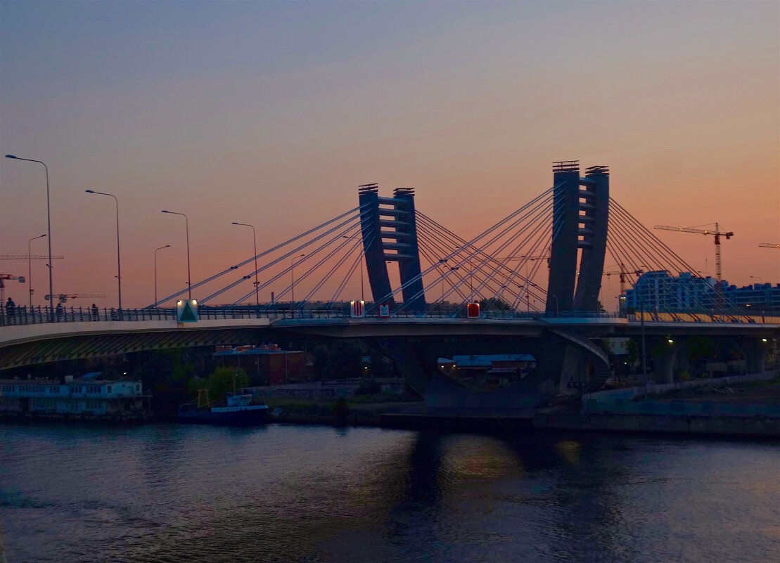 #ВантовыеМосты   предрассветная, мост Бетанкура - Елена 
