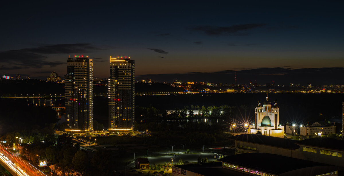 Вечерний Киев с высоты 24 этажа - Алексей 