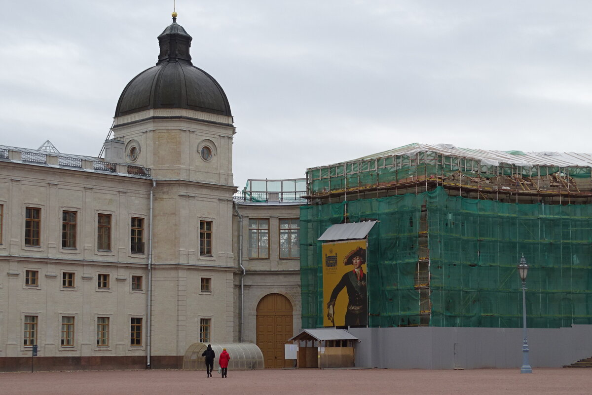 Фасад Гатчинского дворца реставрируют - Anna-Sabina Anna-Sabina
