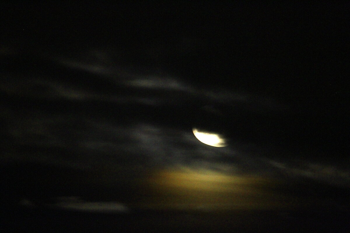 Соната с уходящей  Луной   Снято вчера  в 21 час - олег свирский 
