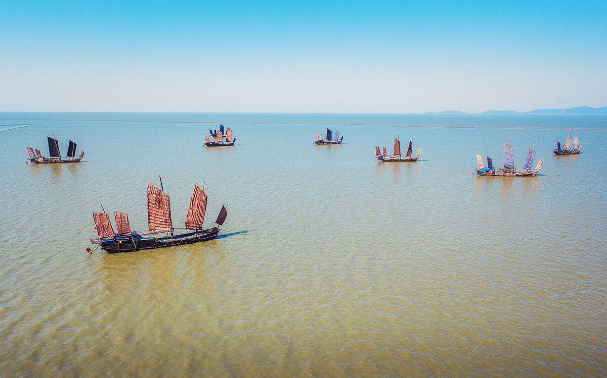 Рыбацкие лодки на озере Тайху, Китай - Дмитрий 
