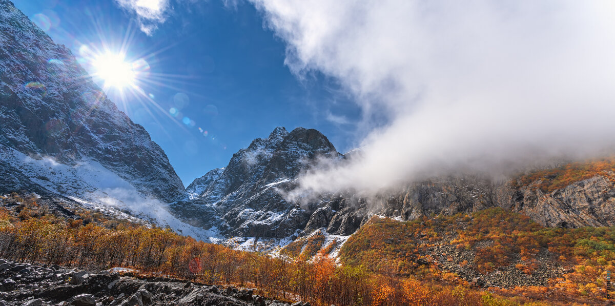 Панорама Мидаграбинского ущелья. Кавказ. Северная Осетия - Павел Сытилин