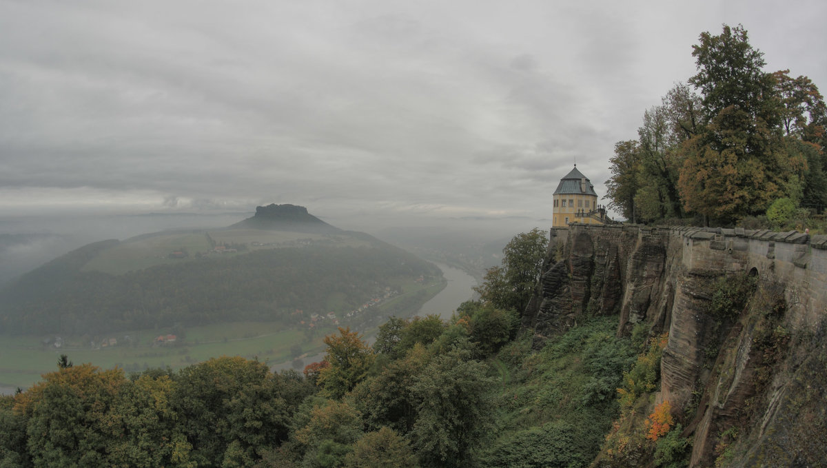 Вид на Эльбу с крепости Кёнигштайн - Павел Дунюшкин