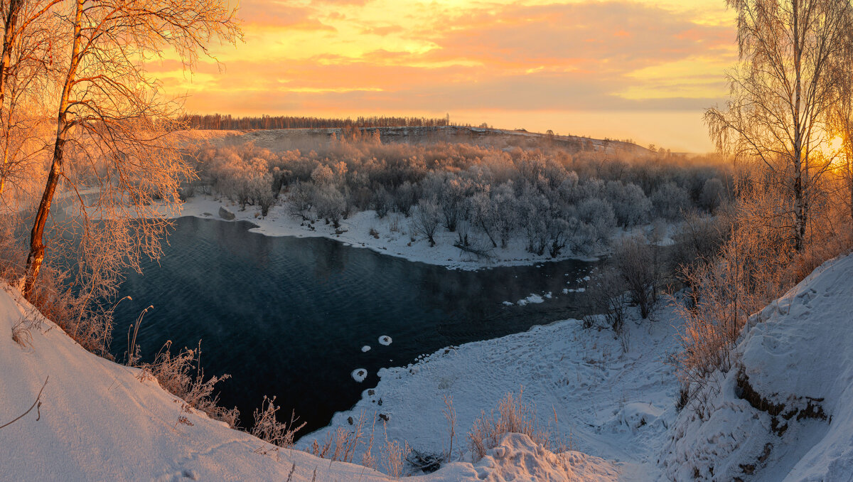 Зимнее утро (панорама) - Алексей Мезенцев