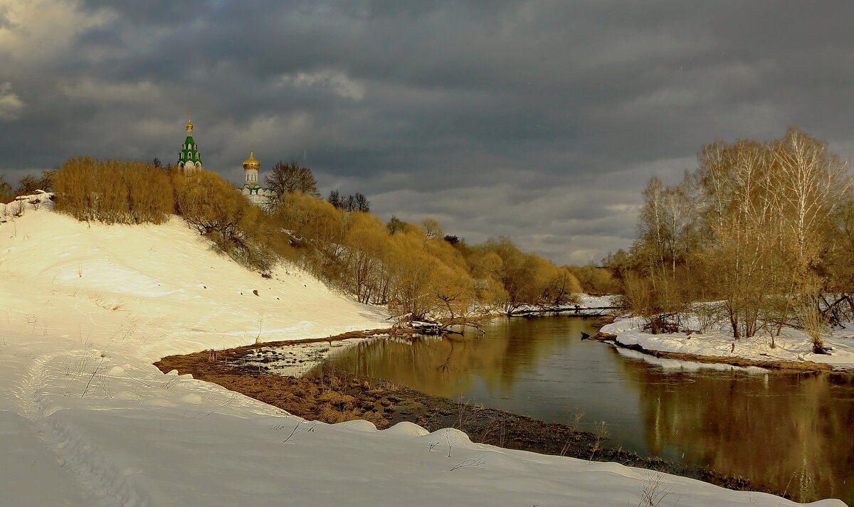 Зимний вечер у реки - Andrey Bragin 