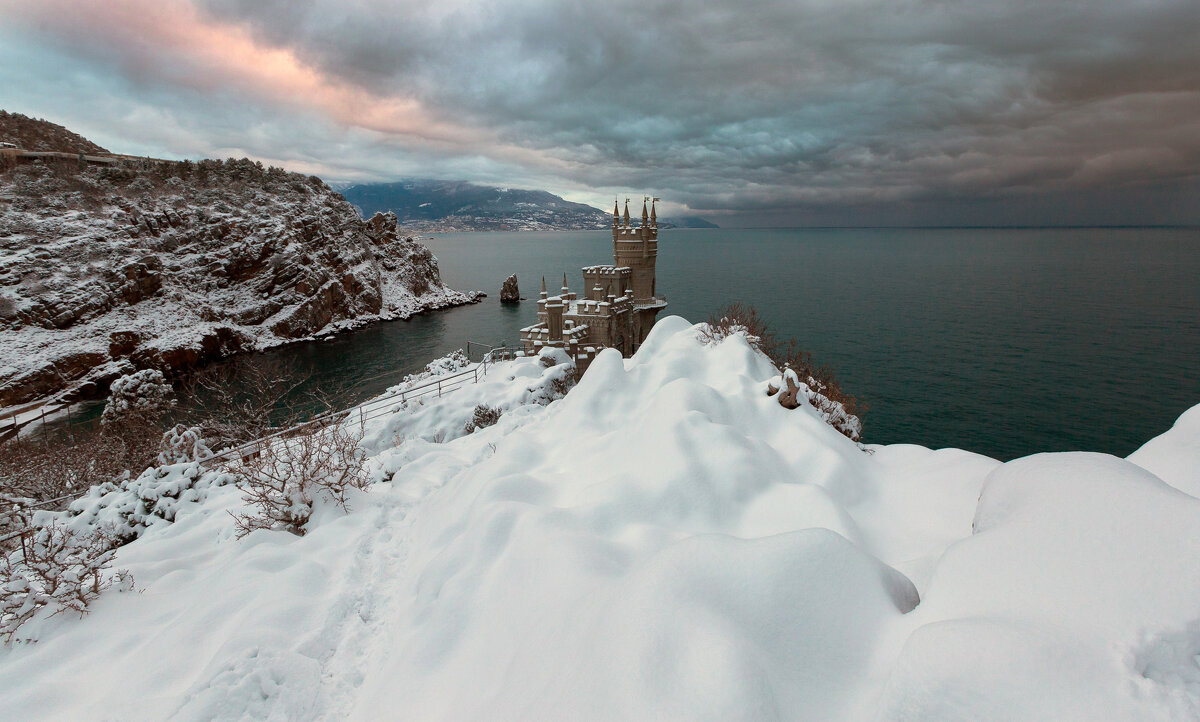Зима Крым Ласточкино гнездо