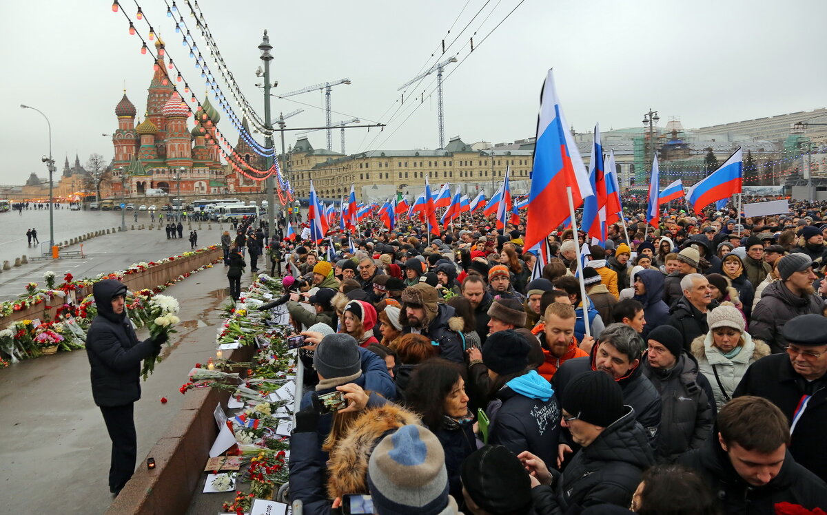 годовщина убийства Немцова, 2015 - Михаил Бибичков