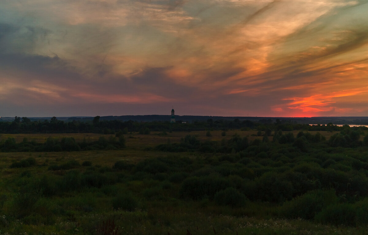 Летний закат над Камой - Оксана Галлямова