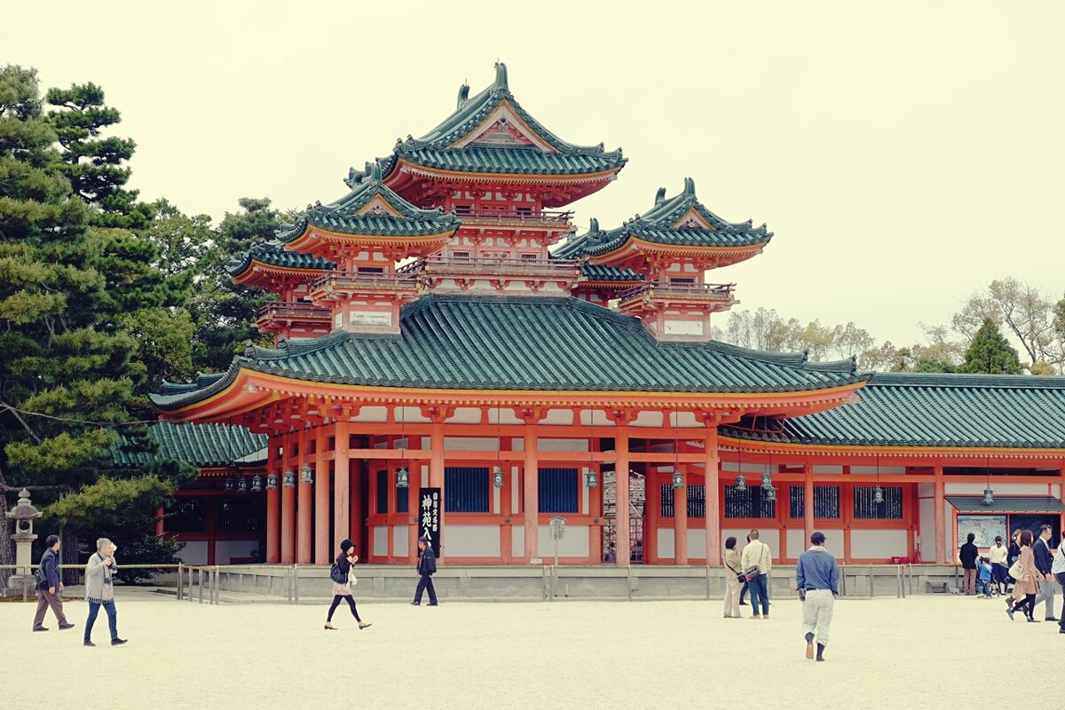 Храм Хэйан-дзингу Киото Япония - wea *