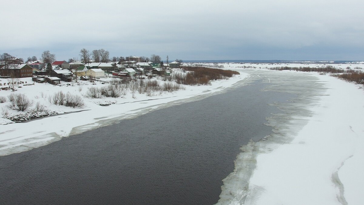 Архангельск Северная Двина река мост