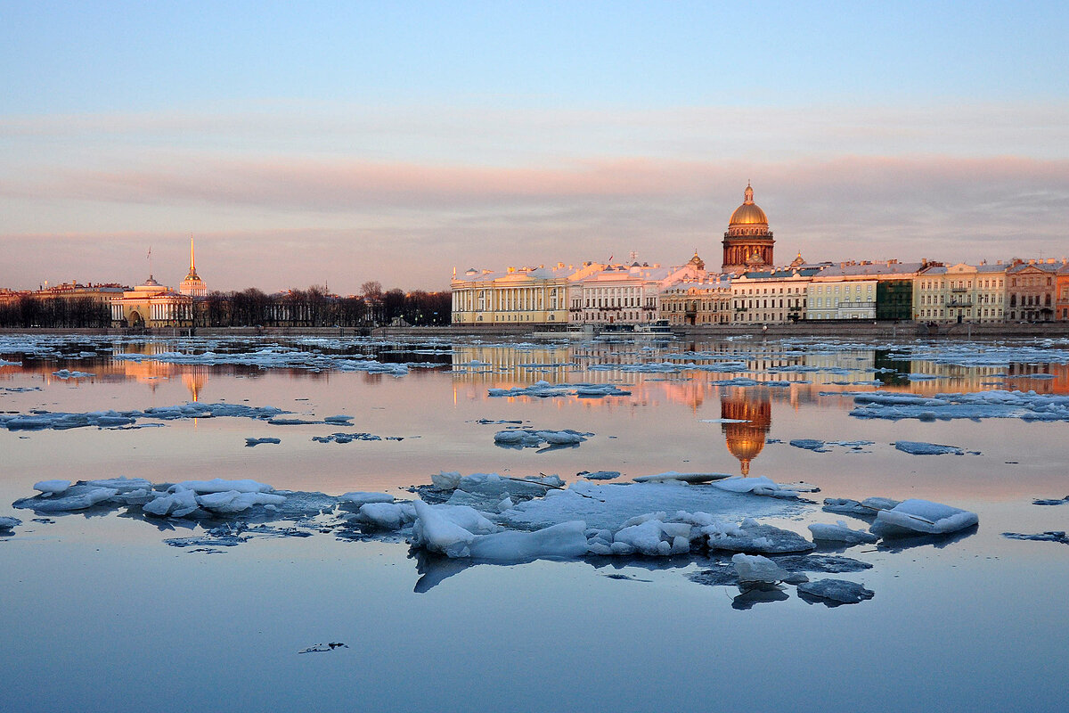 На Неве ледоход *** Ice drift on the Neva - Aleksandr Borisov