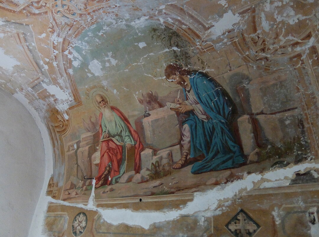 Единственная уцелевшая фреска в храме Распятия Господня. - Люба 