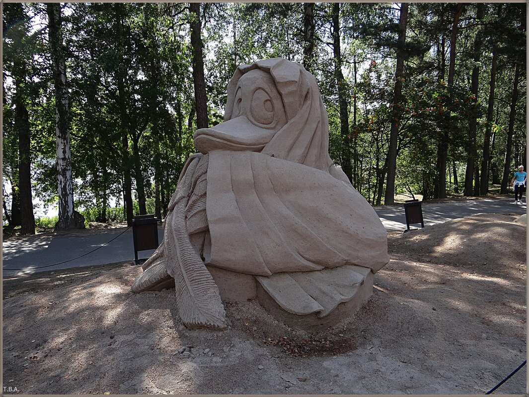 Выставка песчаных скульптур в зоопарке Коркеасаари - Тарасова Вера 