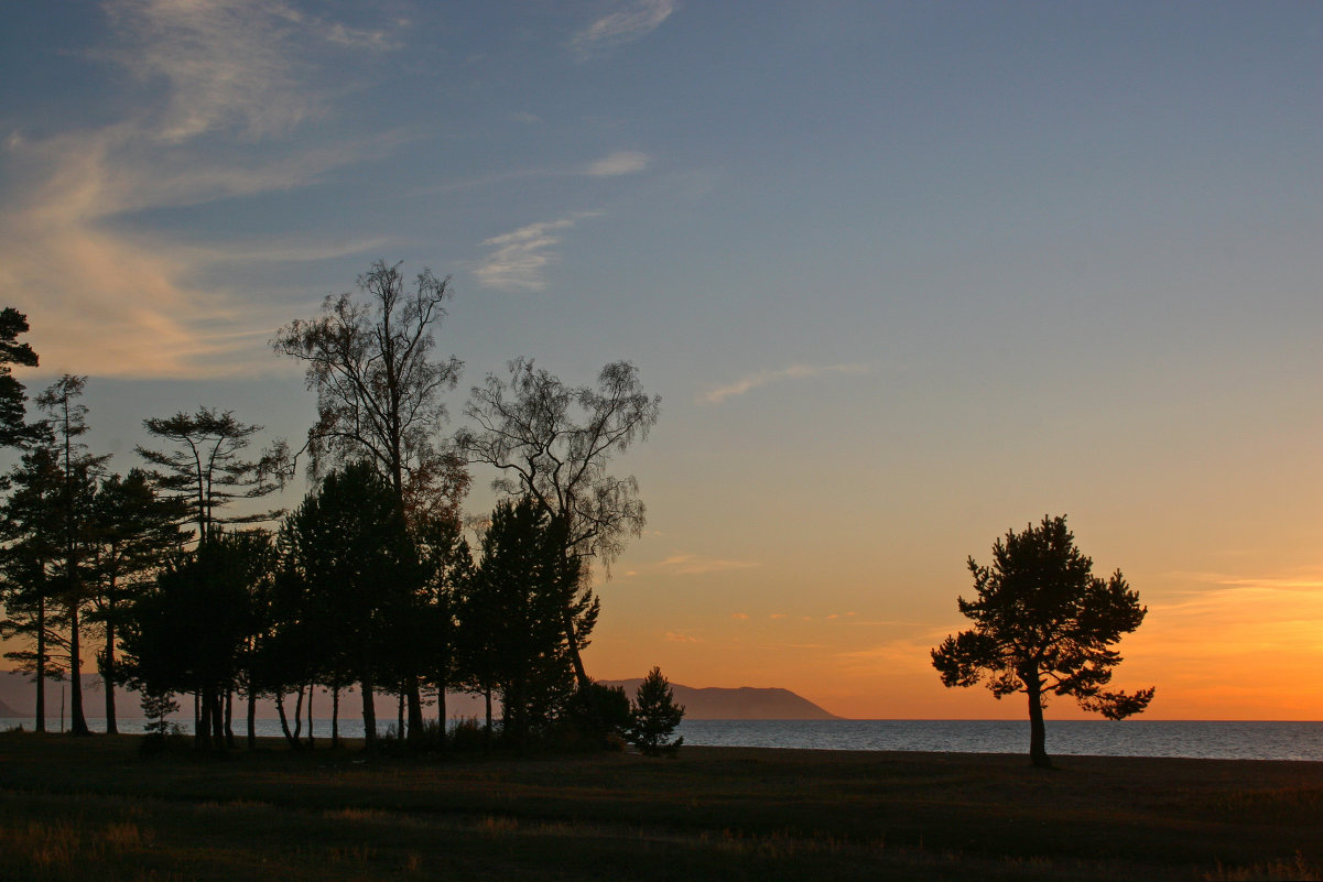 sunset on Baikal - vusovich oleg