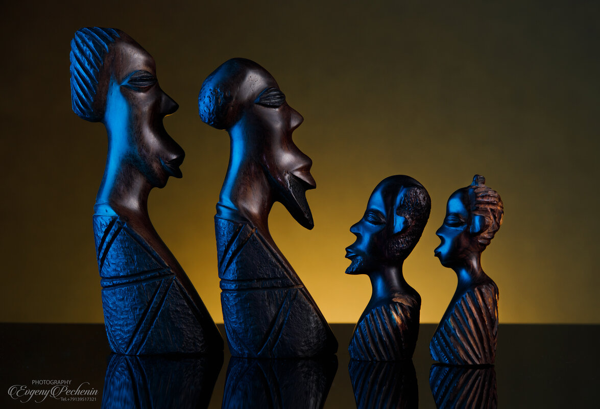 Африканские статуэтки - Евгений Печенин